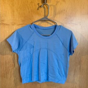 lululemon athletica Light Blue Short Sleeve Tee